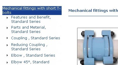 Product information for Mechanical fittings renewal